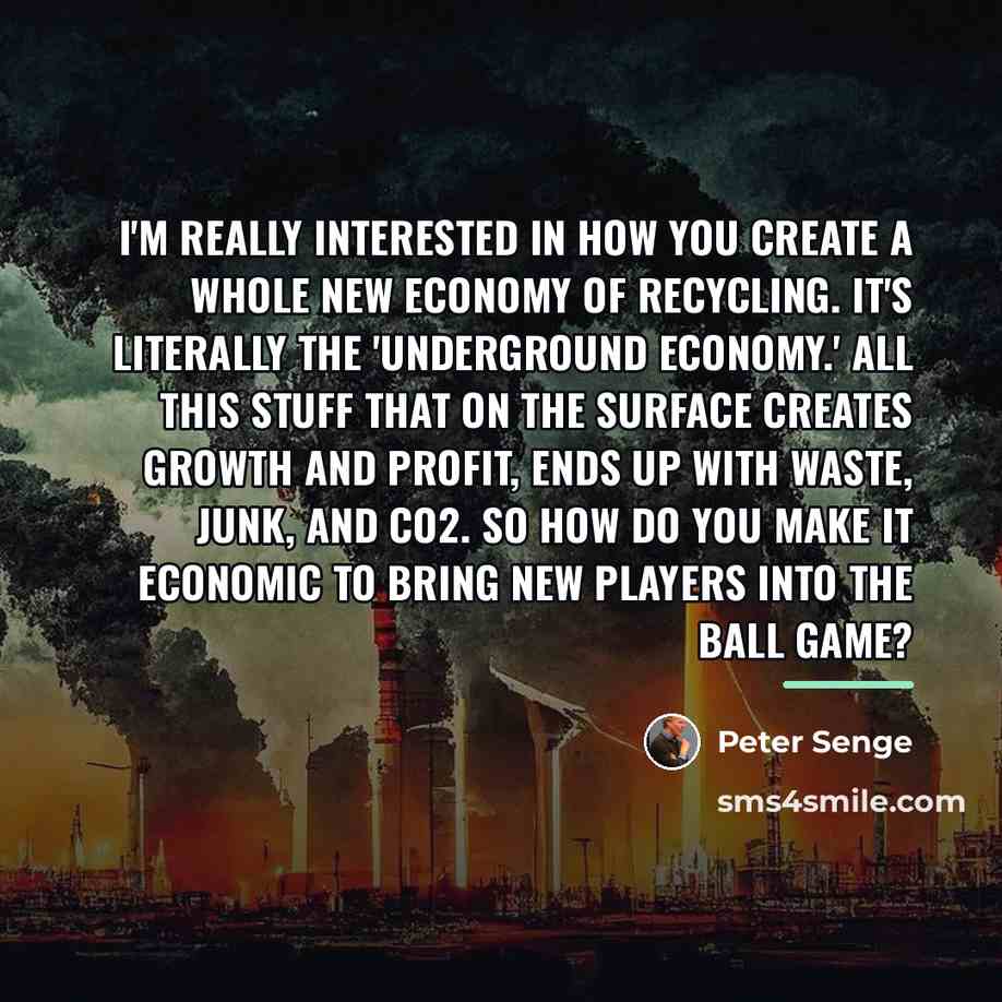 “I'm really interested in how you create a whole new…” quote by Peter Senge