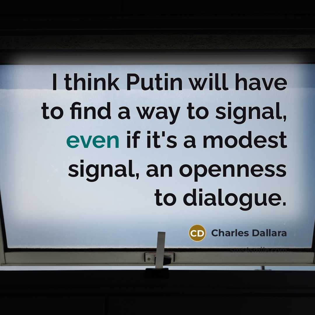 “I think Putin will have to find a way to…” quote by Charles Dallara