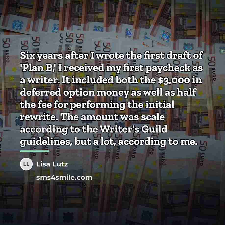 “Six years after I wrote the first draft of 'Plan…” quote by Lisa Lutz