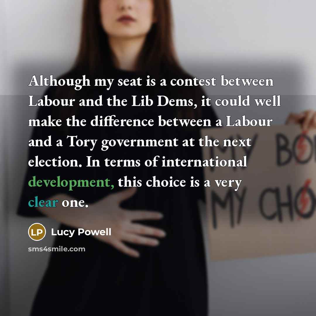 “Although my seat is a contest between Labour and the…” quote by Lucy Powell