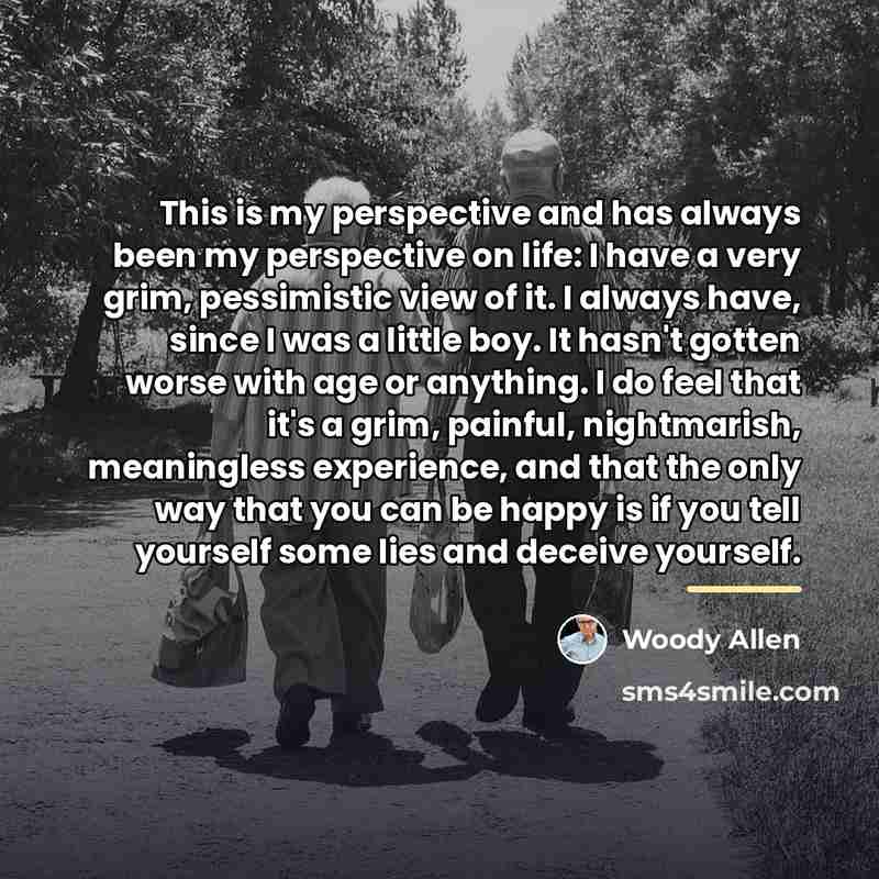 “This is my perspective and has always been my perspective…” quote by Woody Allen