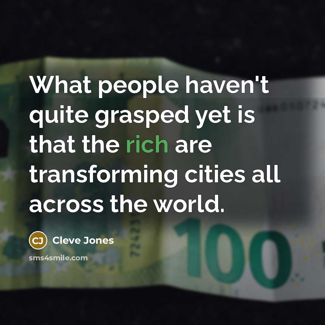 “What people haven't quite grasped yet is that the rich…” quote by Cleve Jones