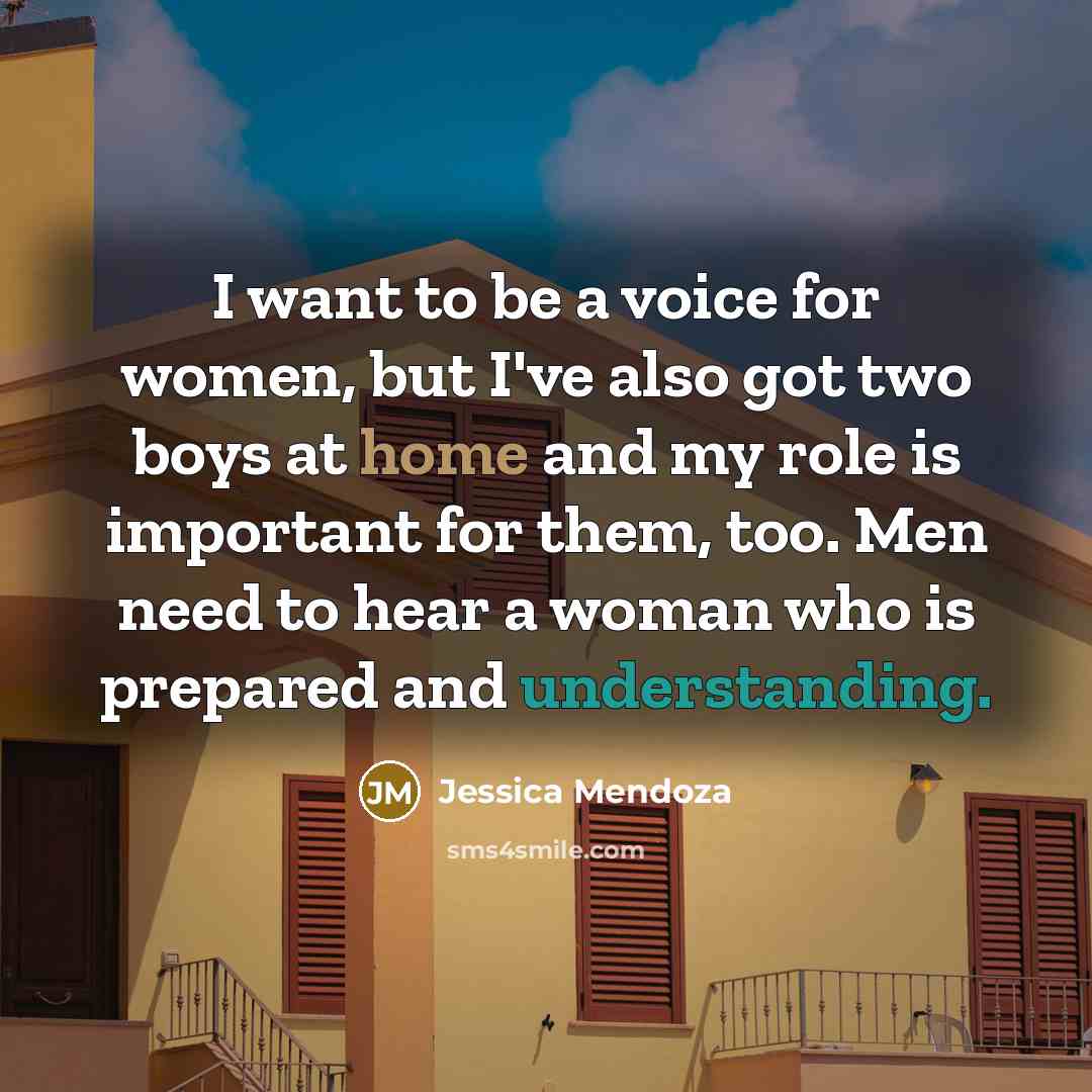 “I want to be a voice for women, but I've…” quote by Jessica Mendoza