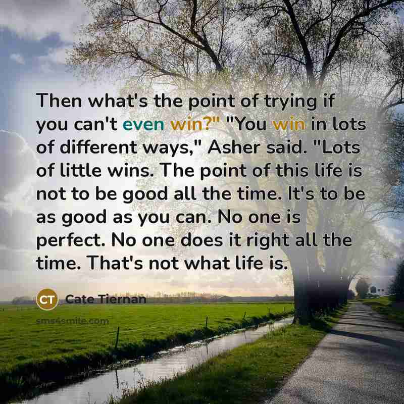 “Then what's the point of trying if you can't even…” quote by Cate Tiernan