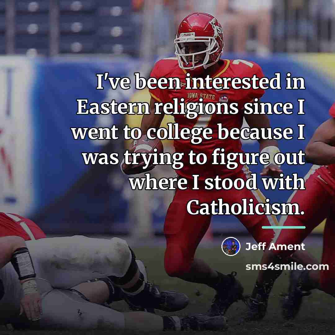 “I've been interested in Eastern religions since I went to…” quote by Jeff Ament