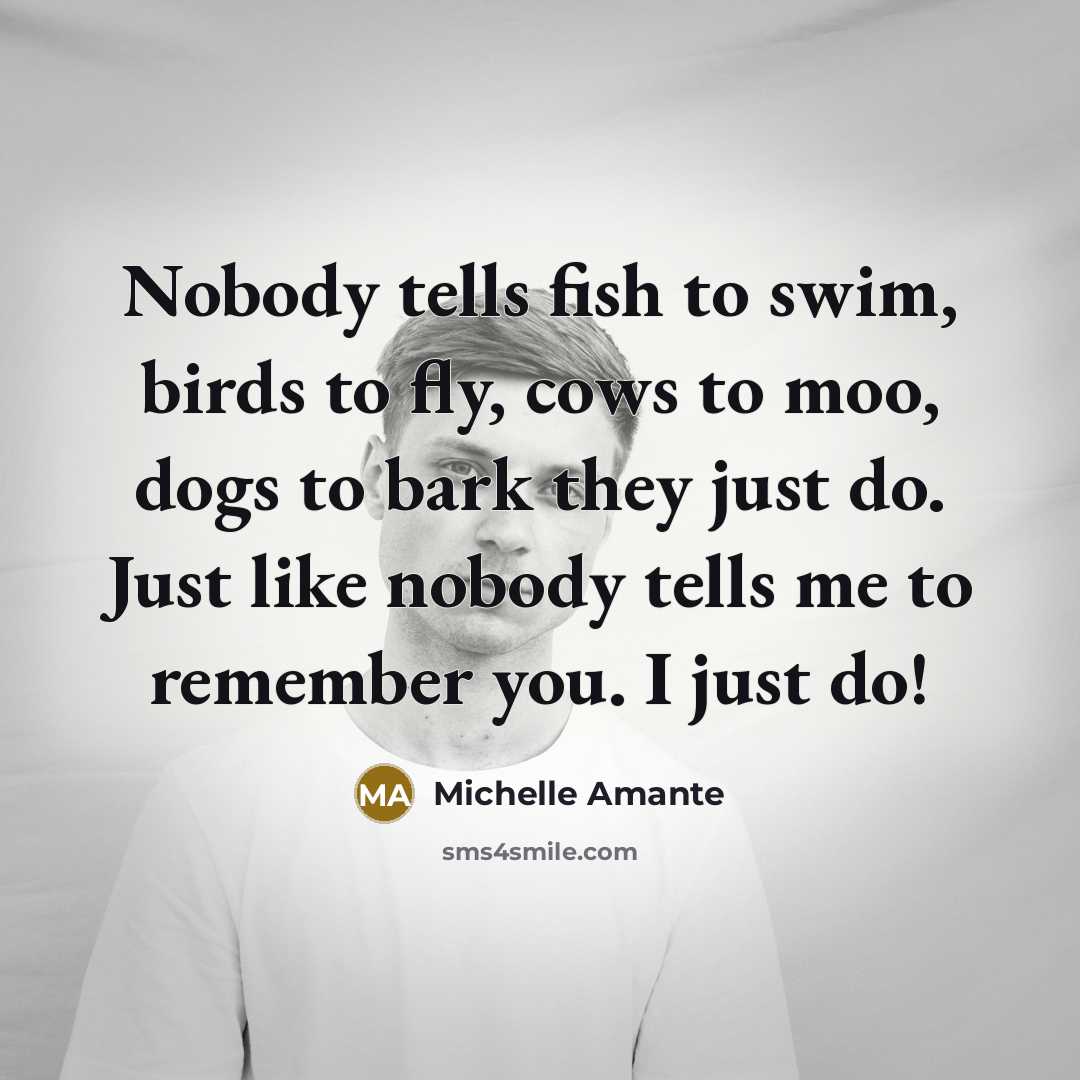 “Nobody tells fish to swim, birds to fly, cows to…” quote by Michelle Amante