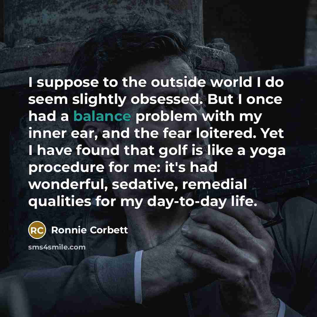 “I suppose to the outside world I do seem slightly…” quote by Ronnie Corbett