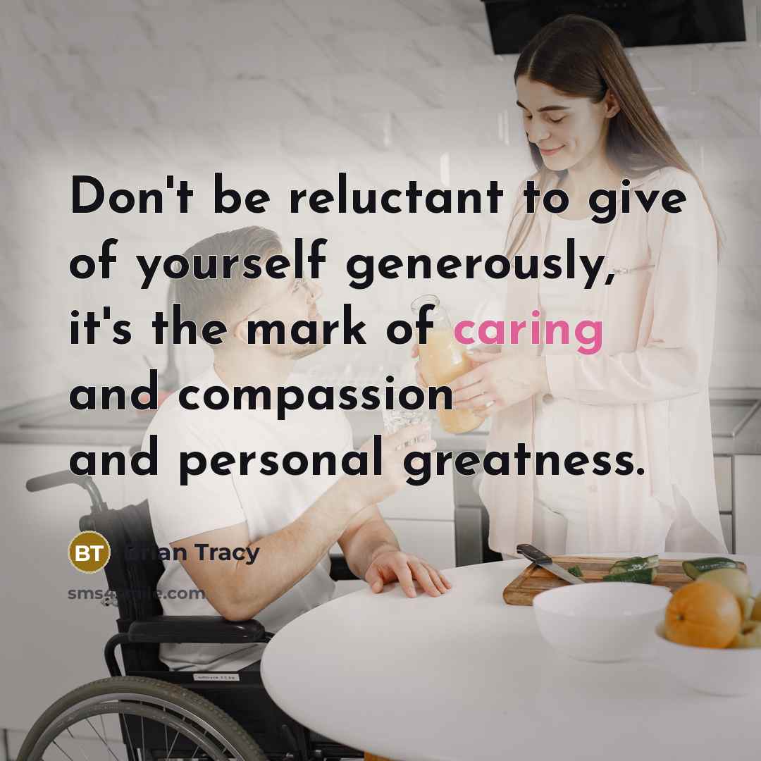 “Don't be reluctant to give of yourself generously, it's the…” quote by Brian Tracy