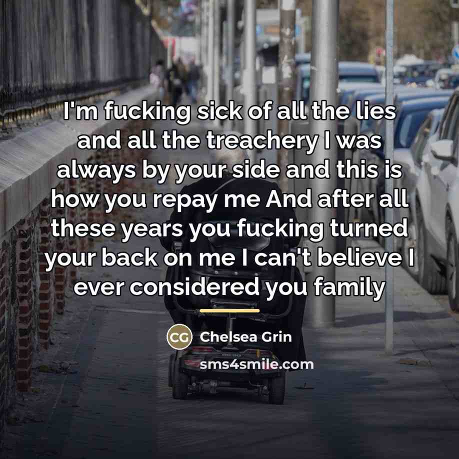 “I'm fucking sick of all the lies and all the…” quote by Chelsea Grin