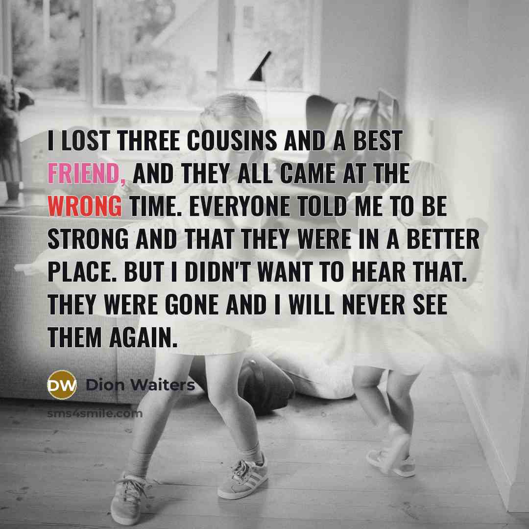 “I lost three cousins and a best friend, and they…” quote by Dion Waiters