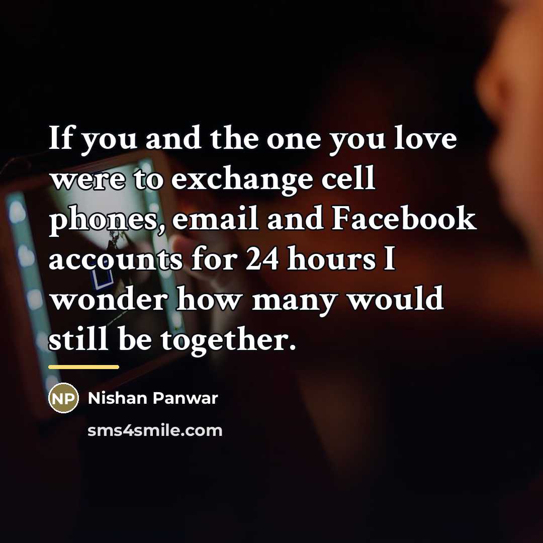 “If you and the one you love were to exchange…” quote by Nishan Panwar
