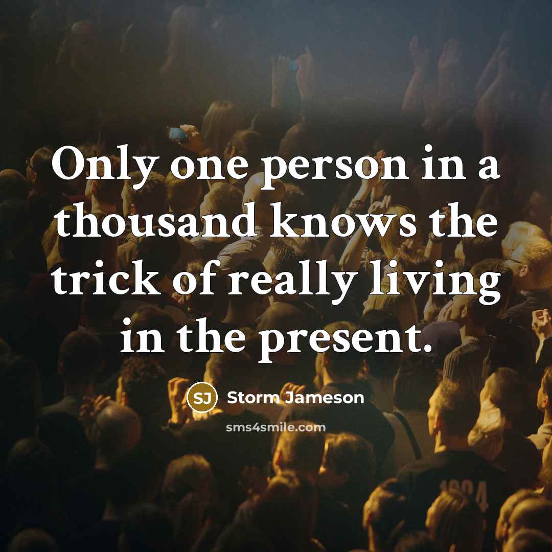 “Only one person in a thousand knows the trick of…” quote by Storm Jameson