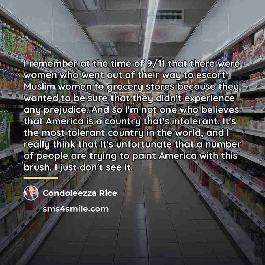 “I remember at the time of 9/11 that there were…” quote by Condoleezza Rice