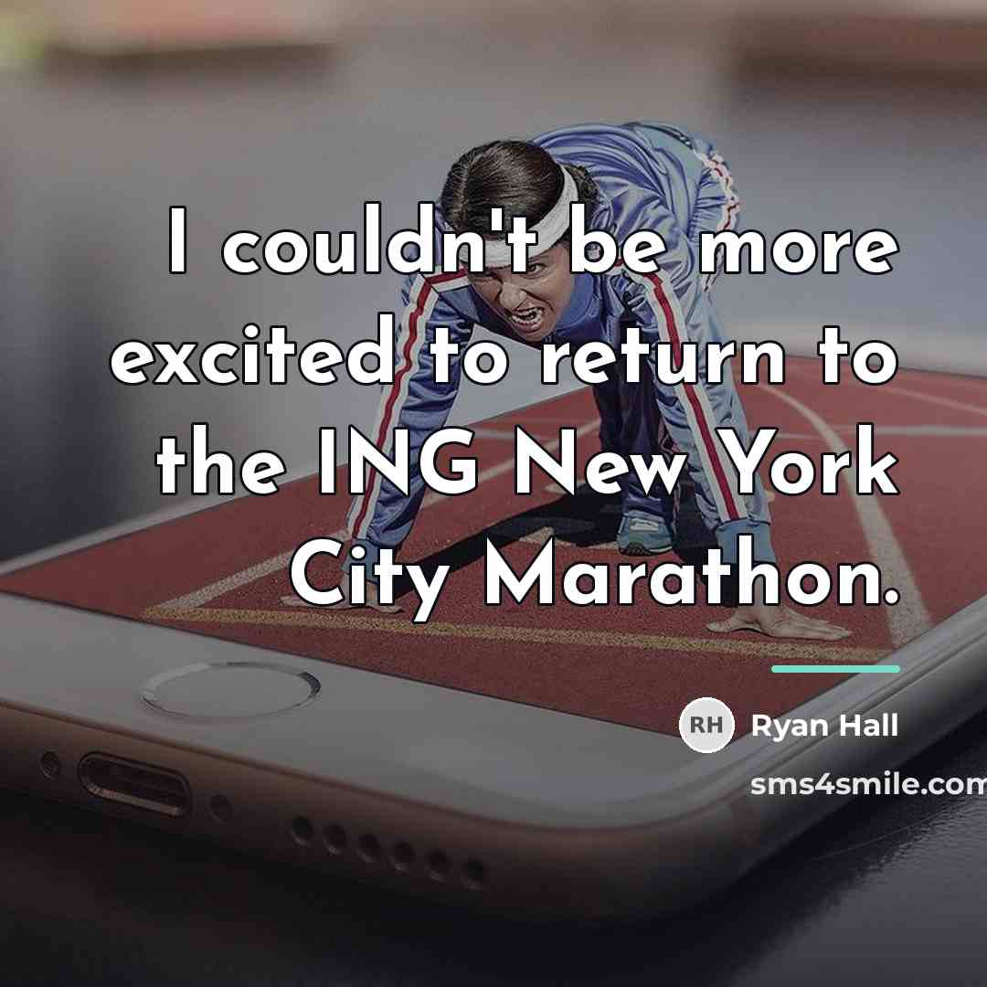 “I couldn't be more excited to return to the ING…” quote by Ryan Hall