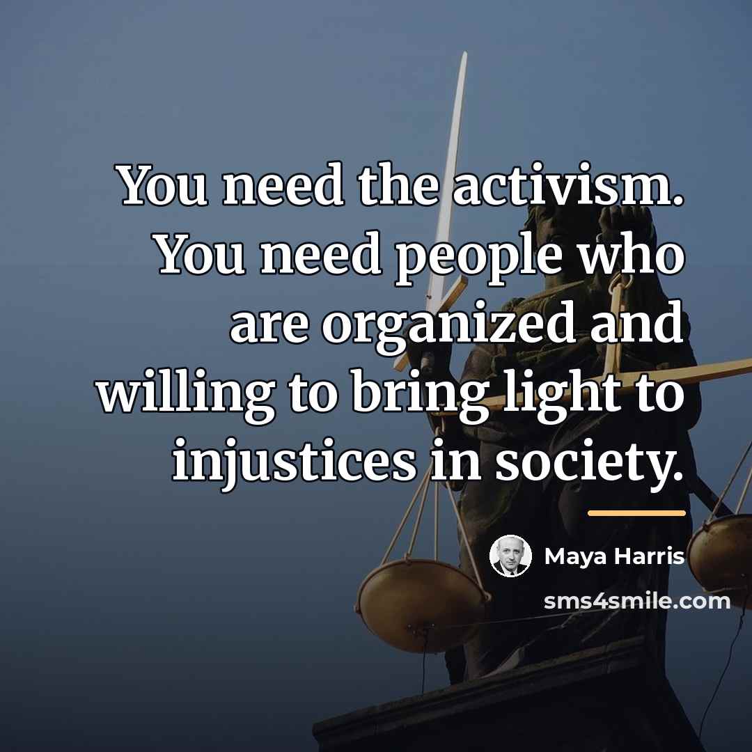 “You need the activism. You need people who are organized…” quote by Maya Harris