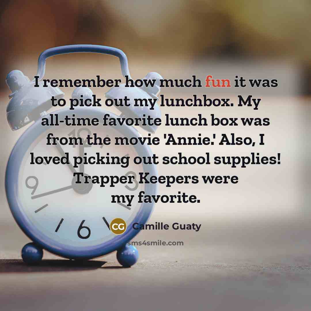 “I remember how much fun it was to pick out…” quote by Camille Guaty