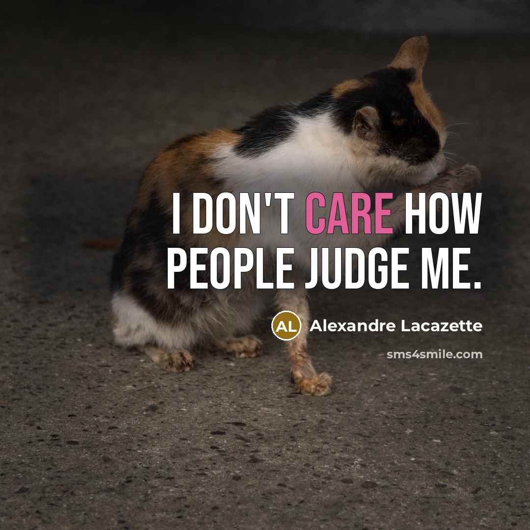 “I don't care how people judge me.” quote by Alexandre Lacazette