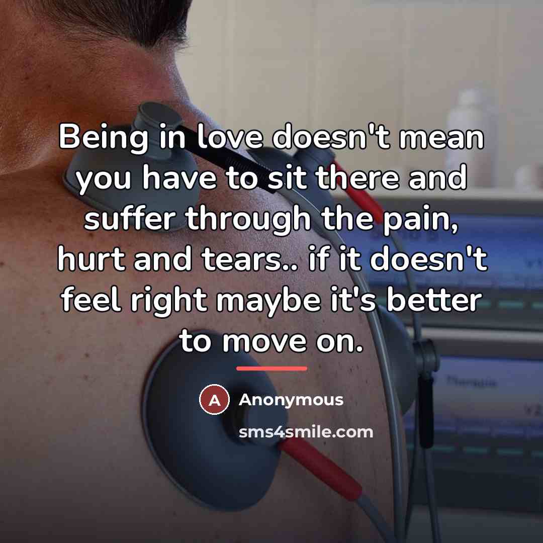 “Being in love doesn't mean you have to sit there…” quote by Anonymous