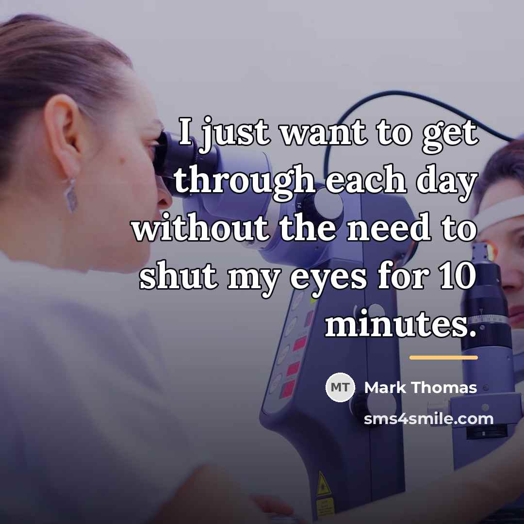 “I just want to get through each day without the…” quote by Mark Thomas