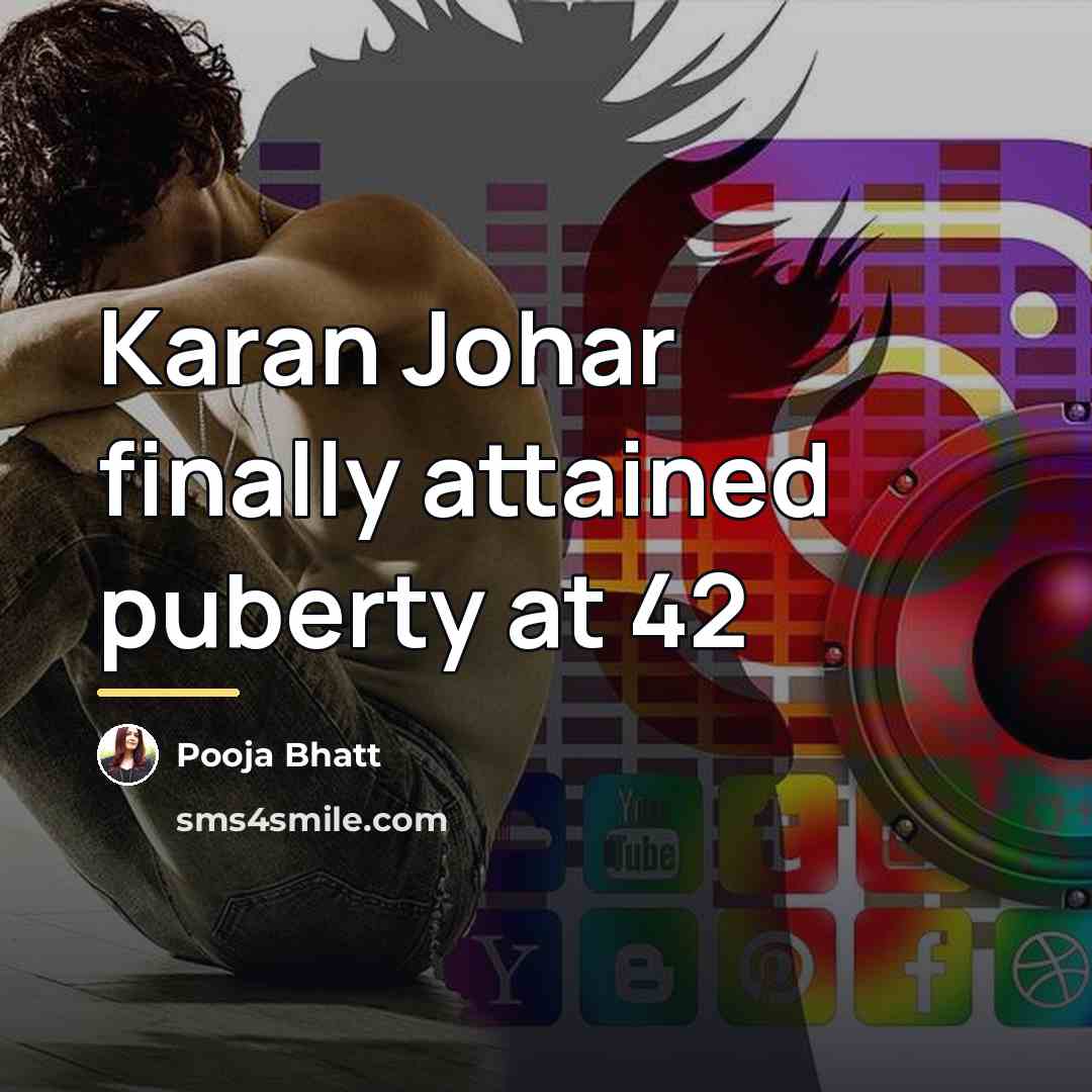 “Karan Johar finally attained puberty at 42…” quote by Pooja Bhatt