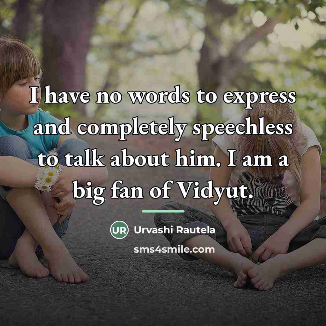 “I have no words to express and completely speechless to…” quote by Urvashi Rautela
