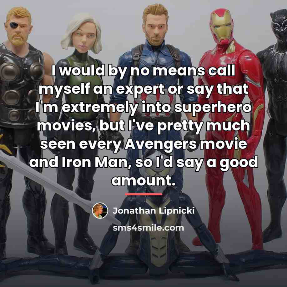 “I would by no means call myself an expert or…” quote by Jonathan Lipnicki