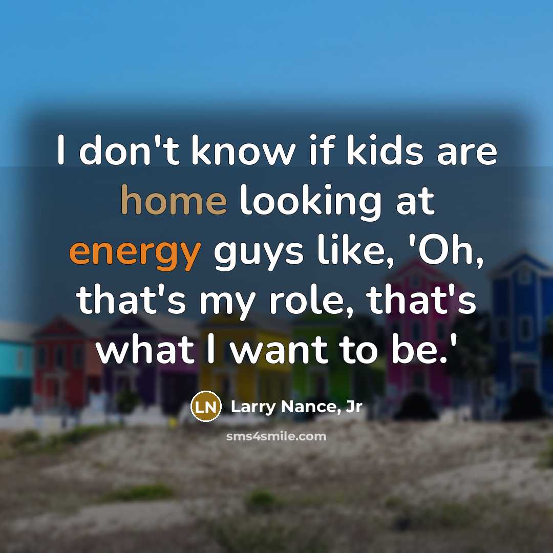 “I don't know if kids are home looking at energy…” quote by Larry Nance, Jr