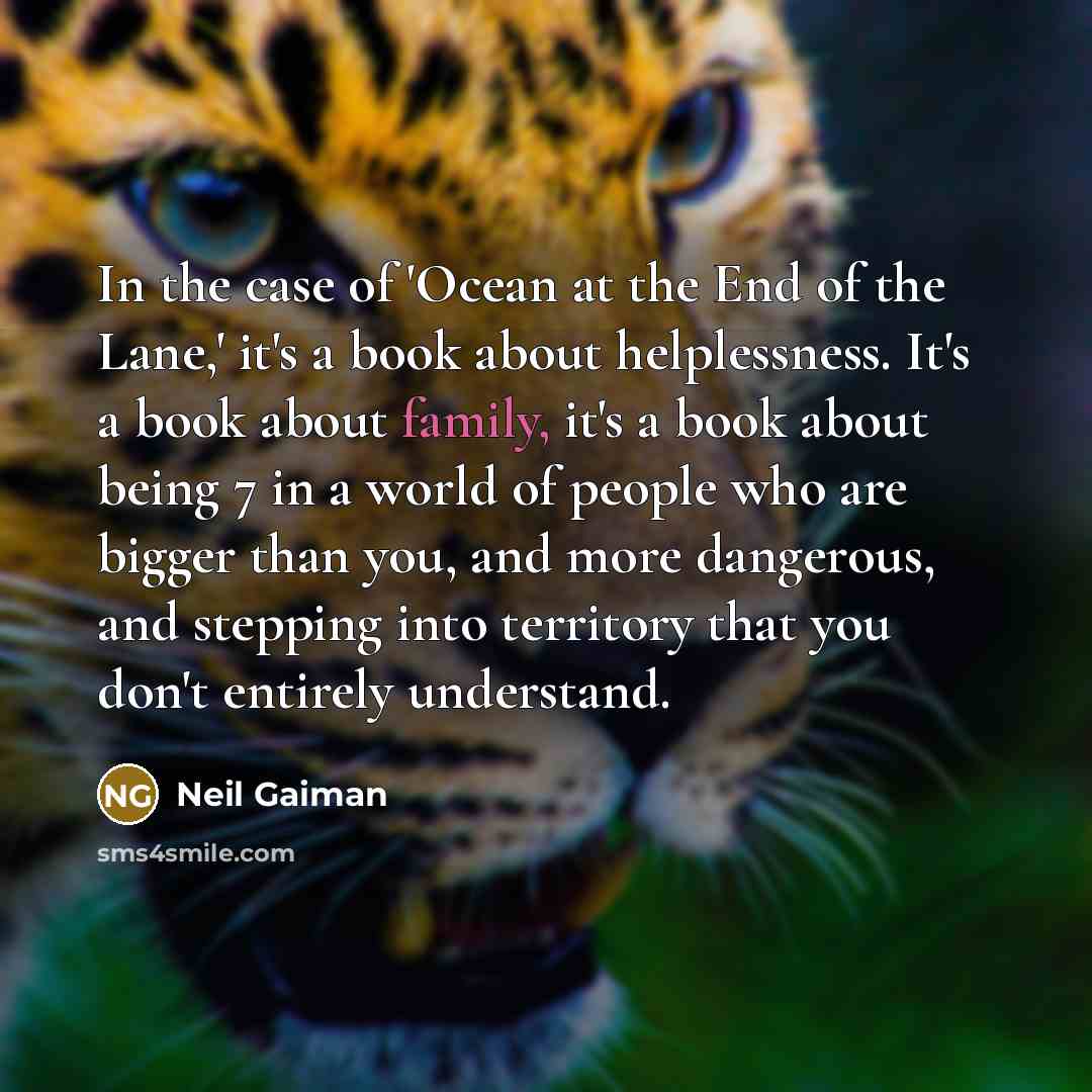 “In the case of 'Ocean at the End of the…” quote by Neil Gaiman