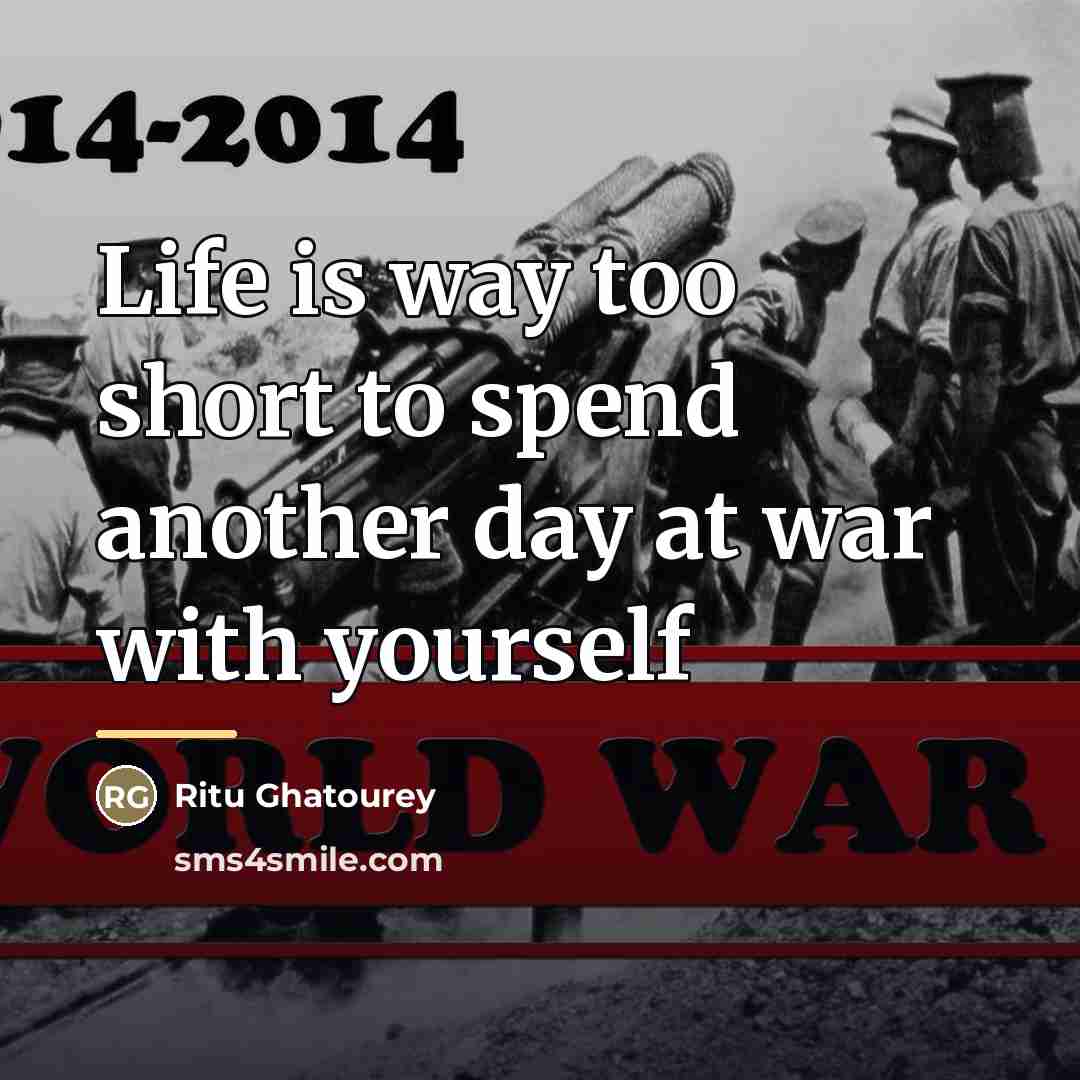 “Life is way too short to spend another day at…” quote by Ritu Ghatourey
