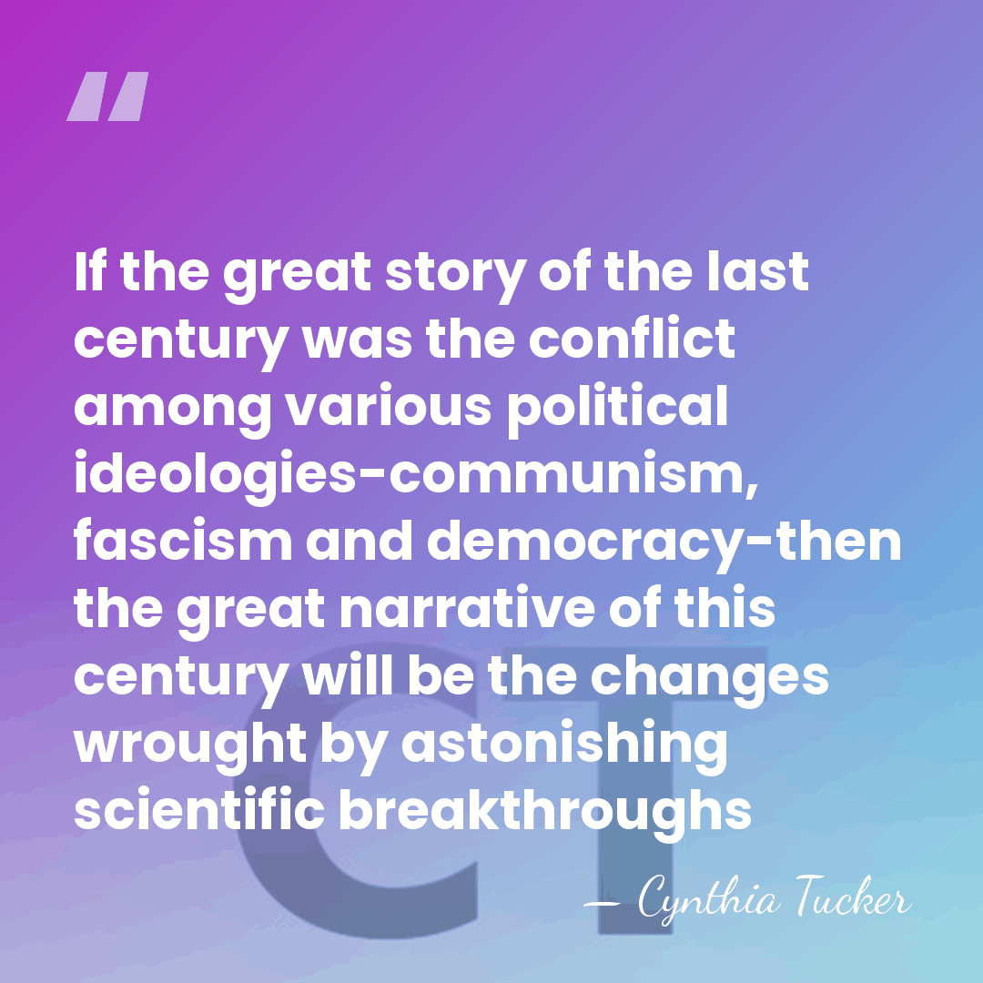 If the great story of the last century was the conflict among&hellip; - Cynthia Tucker