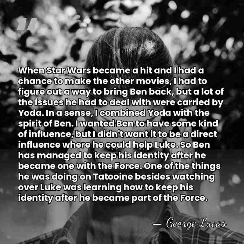 When Star Wars became a hit and I had a chance to&hellip; - George Lucas