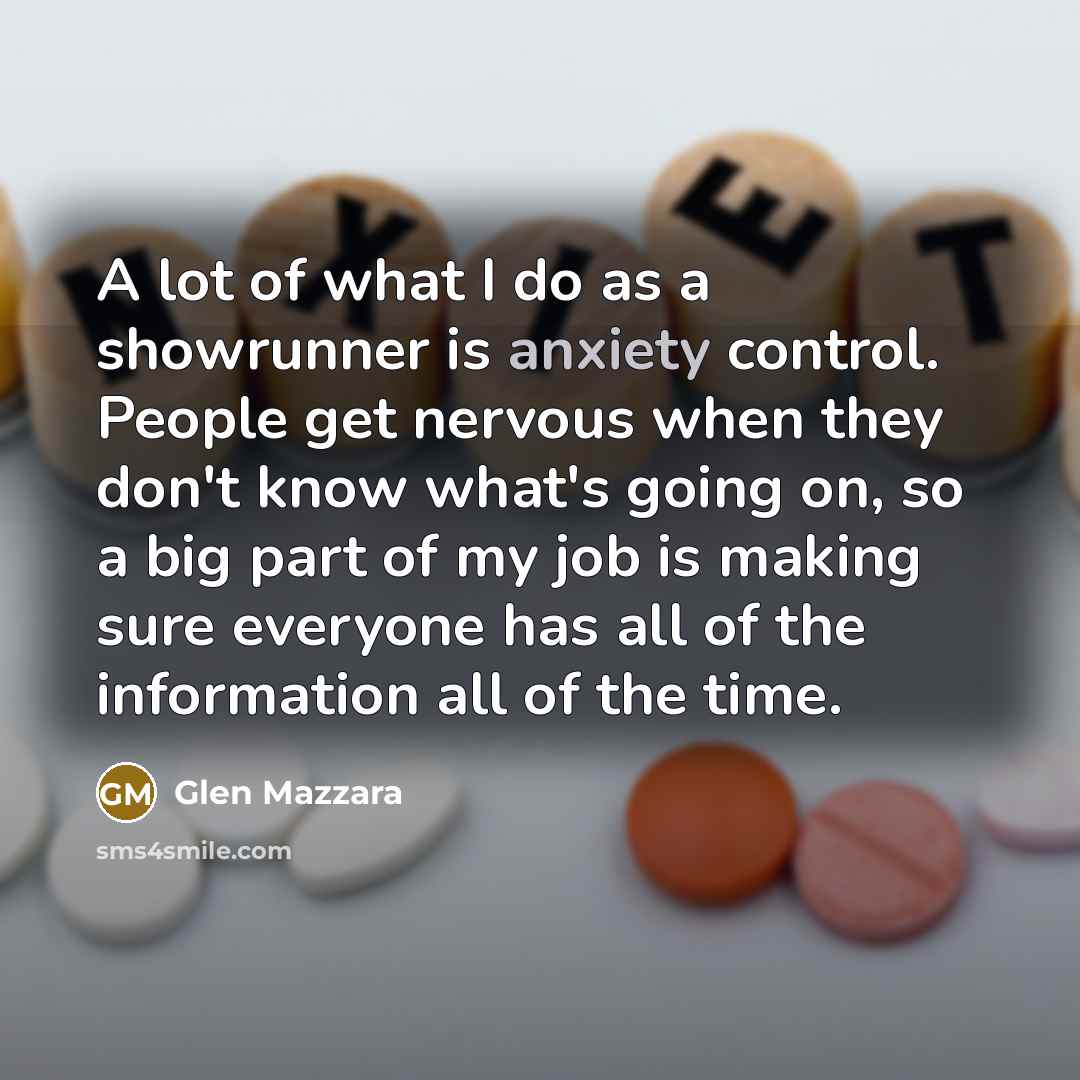 “A lot of what I do as a showrunner is…” quote by Glen Mazzara
