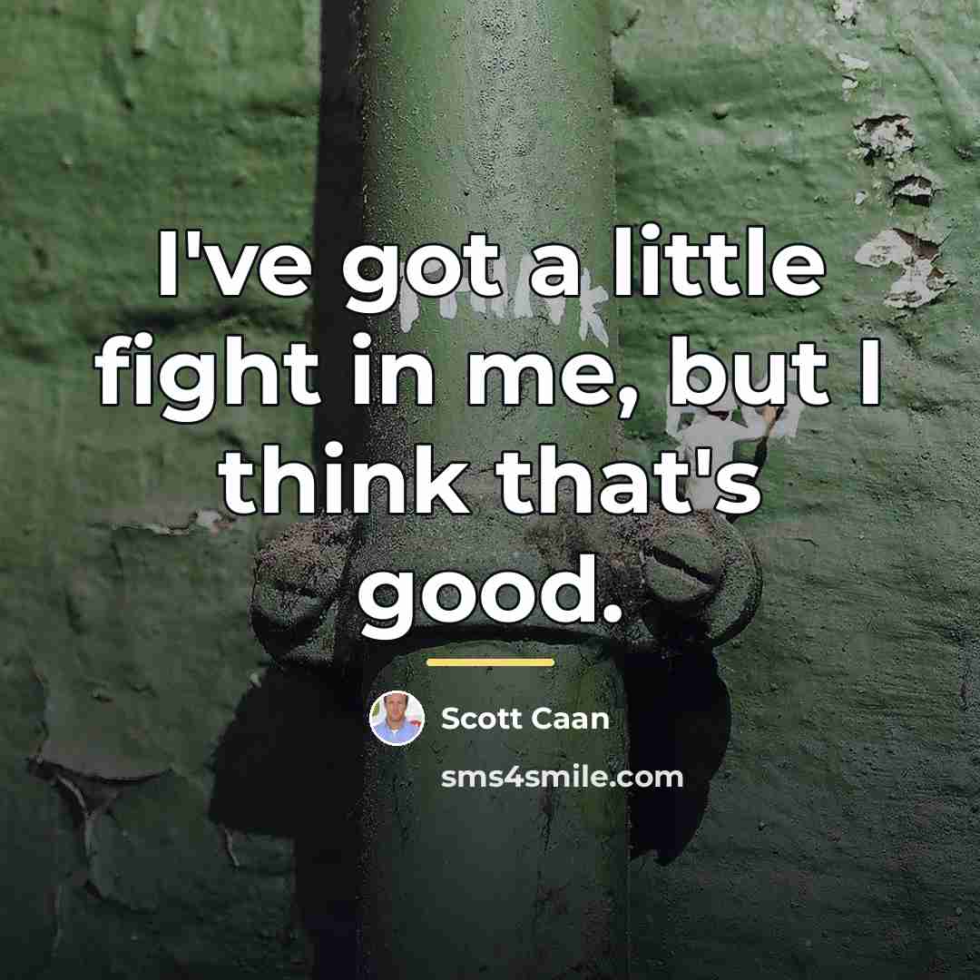 “I've got a little fight in me, but I think…” quote by Scott Caan