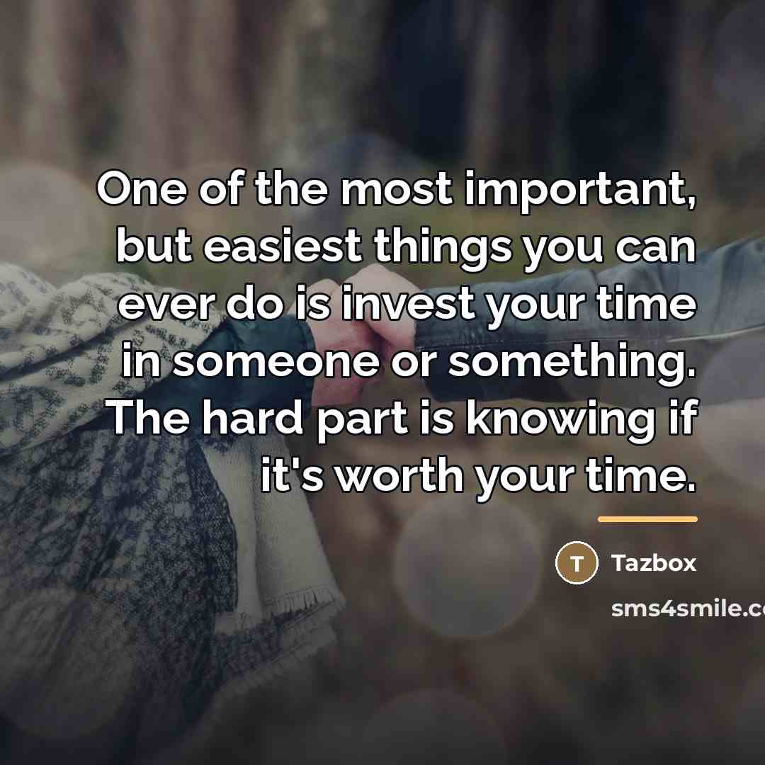 “One of the most important, but easiest things you can…” quote by Tazbox