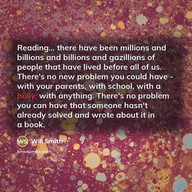 “Reading... there have been millions and billions and billions and…” quote by Will Smith