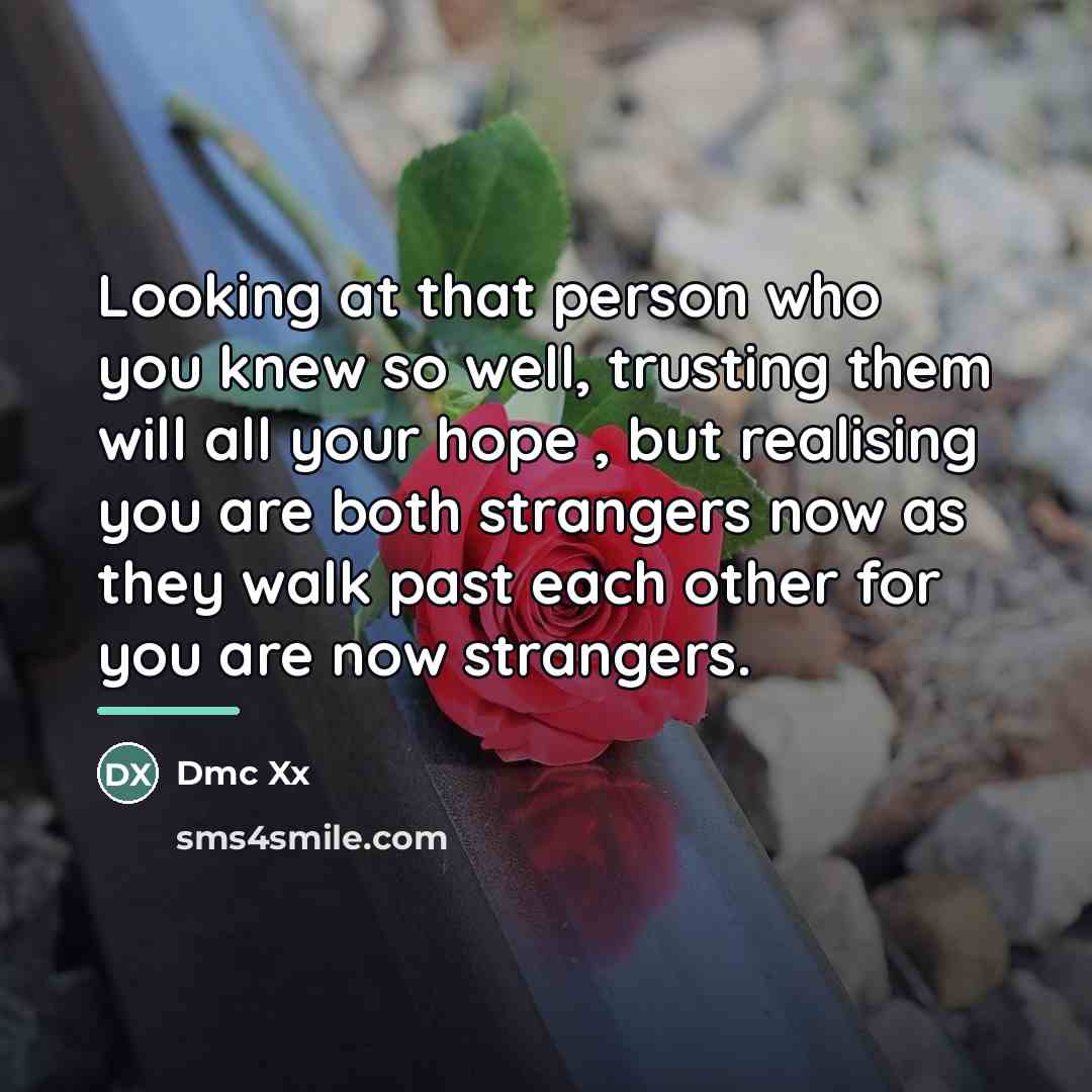 “Looking at that person who you knew so well, trusting…” quote by Dmc Xx