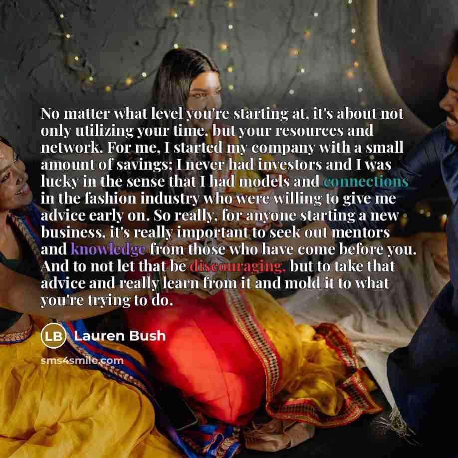 “No matter what level you're starting at, it's about not…” quote by Lauren Bush