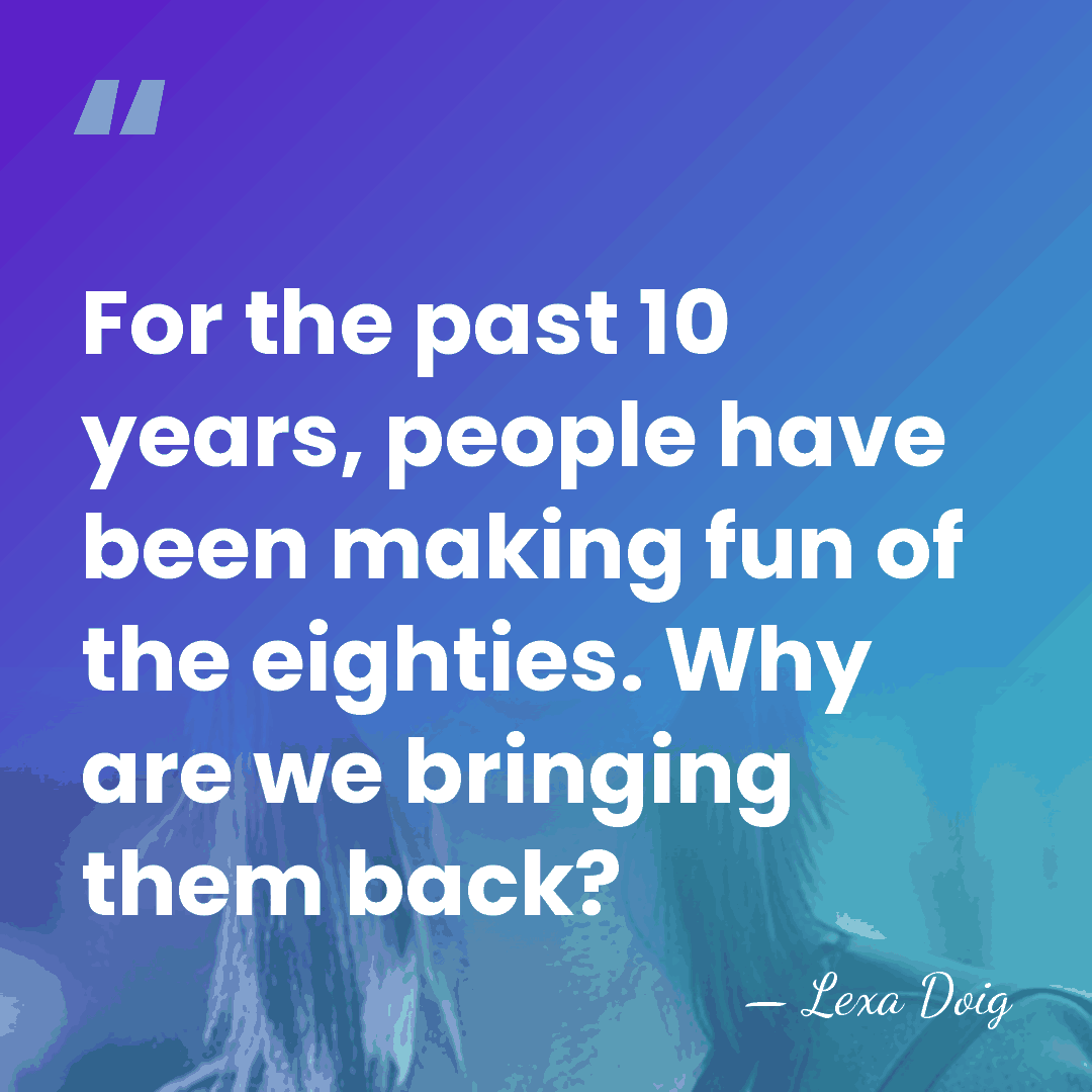 For the past 10 years, people have been making fun of the&hellip; - Lexa Doig