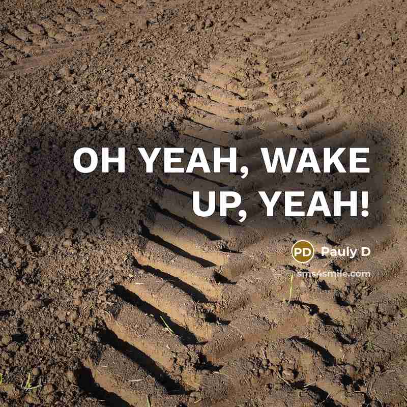 “OH YEAH, WAKE UP, YEAH!…” quote by Pauly D