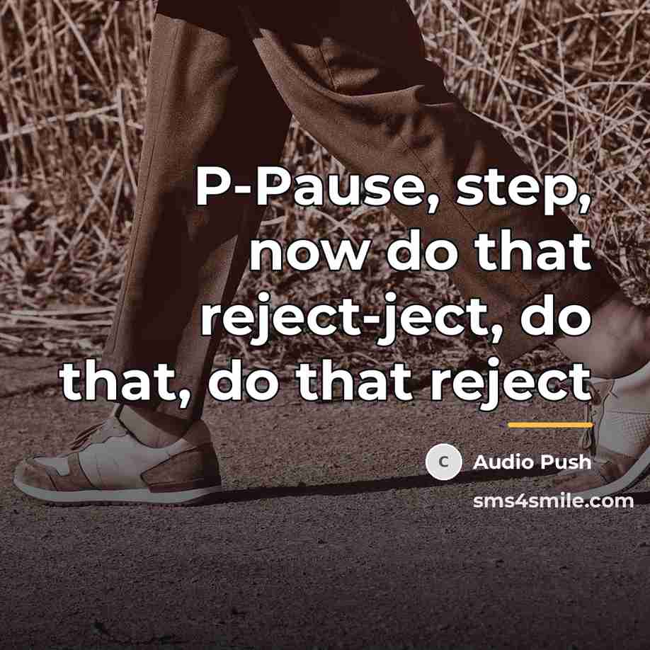 “P-Pause, step, now do that reject-ject, do that, do that…” quote by Audio Push