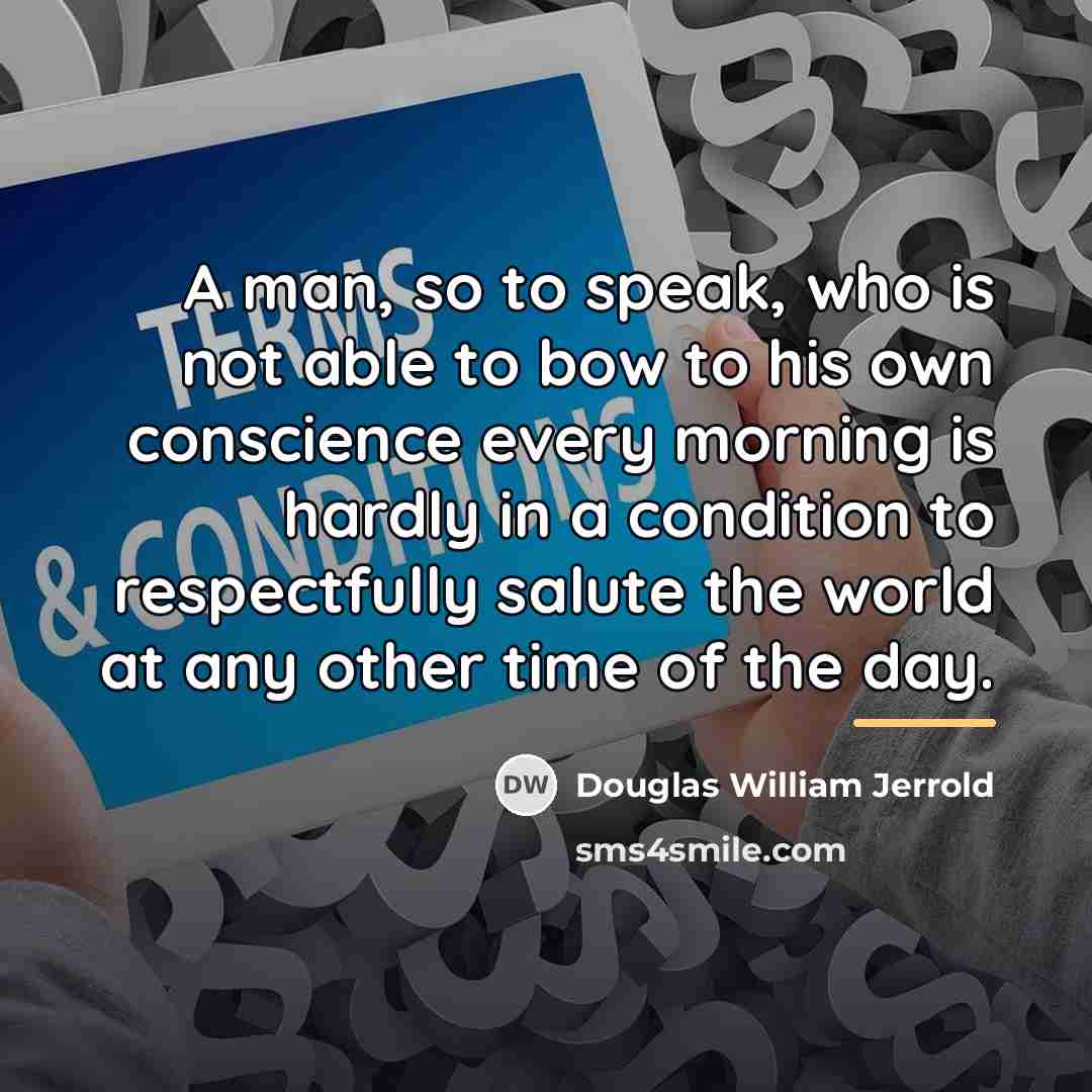 “A man, so to speak, who is not able to…” quote by Douglas William Jerrold