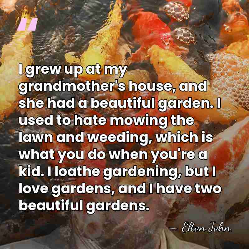I grew up at my grandmother's house, and she had a beautiful&hellip; - Elton John