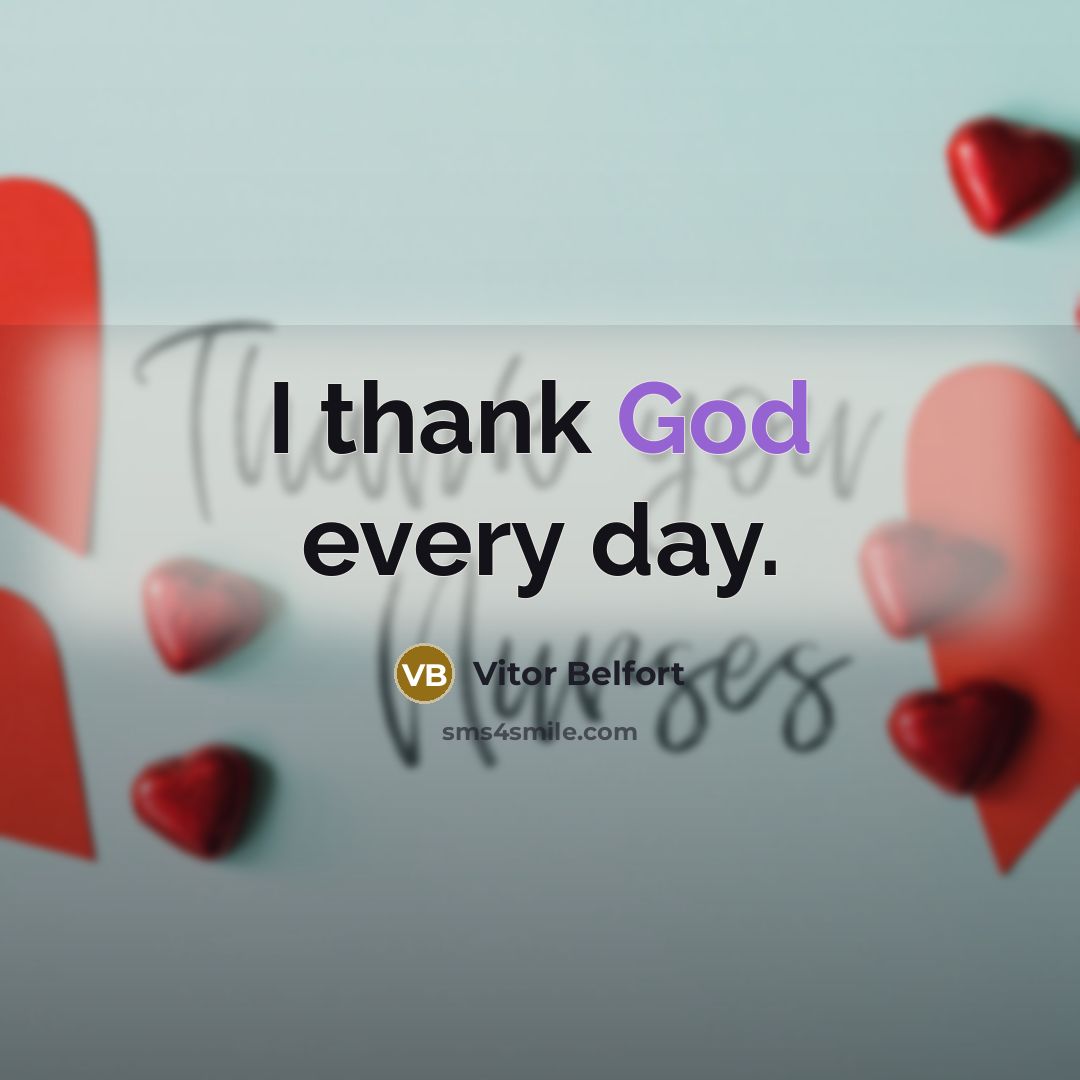 “I thank God every day.…” quote by Vitor Belfort