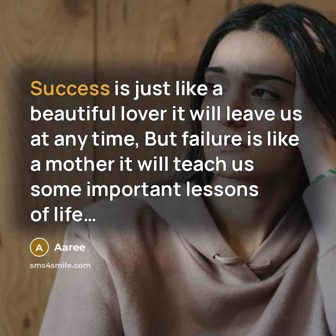 “Success is just like a beautiful lover it will leave…” quote by Aaree