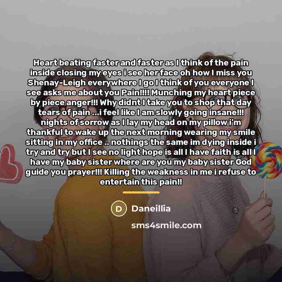 “Heart beating faster and faster as I think of the…” quote by Daneillia