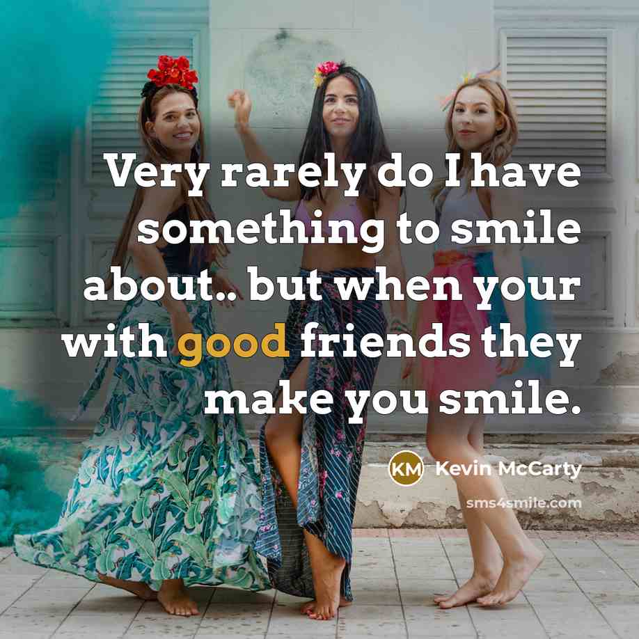 “Very rarely do I have something to smile about.. but…” quote by Kevin McCarty