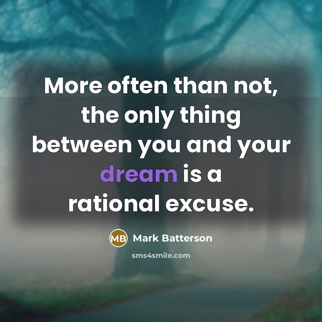 “More often than not, the only thing between you and…” quote by Mark Batterson