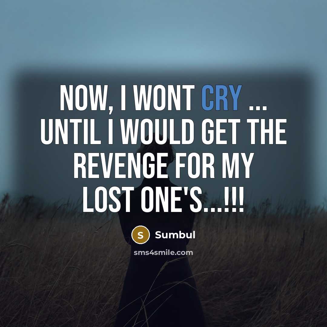 “Now, I wont cry ... until I would get the…” quote by Sumbul