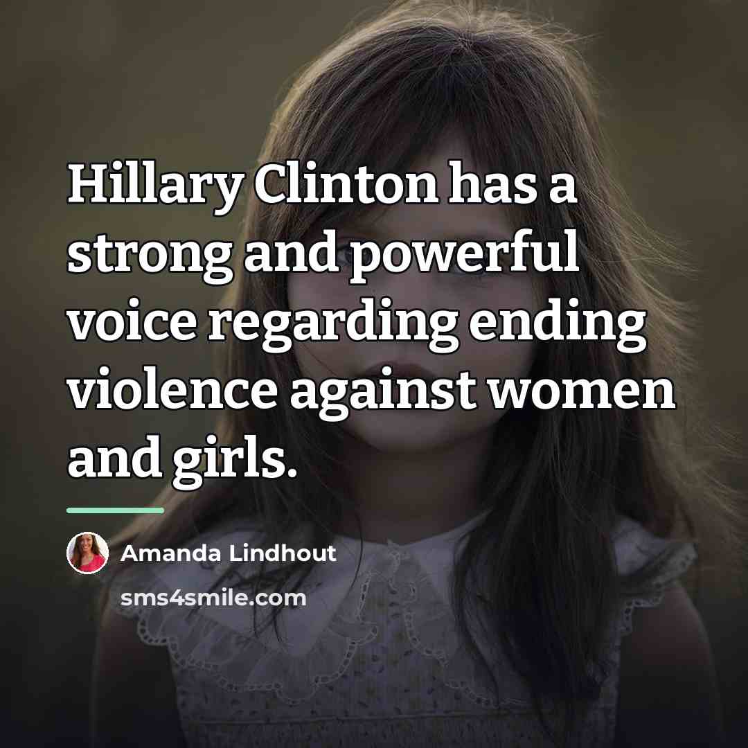 “Hillary Clinton has a strong and powerful voice regarding ending…” quote by Amanda Lindhout