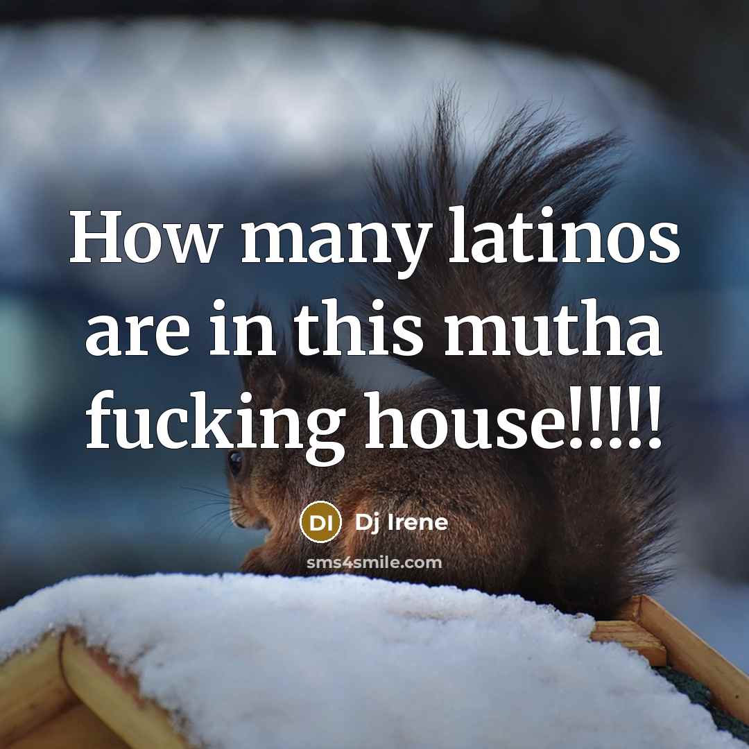 “How many latinos are in this mutha fucking house!!!!!” quote by Dj Irene